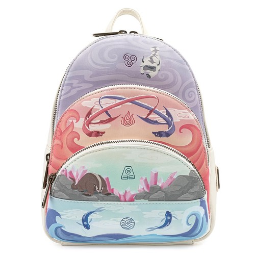 【Lounge Fly】NYCC Exclusive - Avatar Elements Mini Backpack LOUNGEFLY EXCLUSIVE NICKELODEON AVATAR 4 ELEMENTS MINI