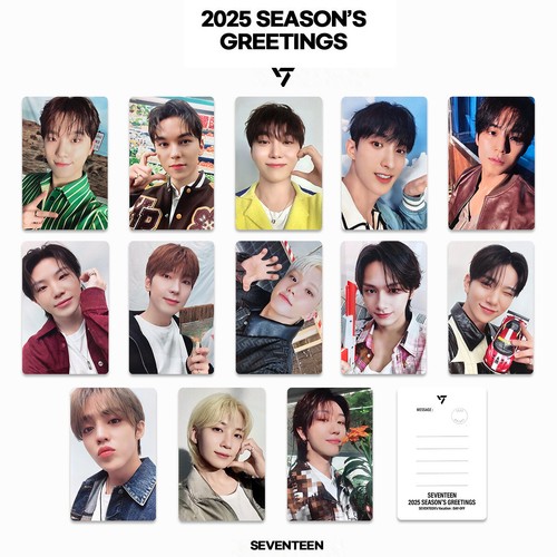 直筆サイン入りSEVENTEEN 2025 SEASON'S GREETINGS SEVENTEEN - 2025 Season's Greetings Wall Calendar [DAY-OFF