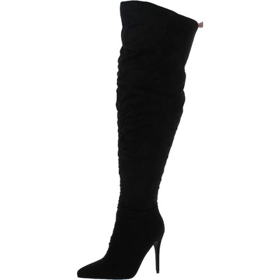 Женские черные сапоги выше колена из коллекции Journee 9.5 Medium (B,M) BHFO 2220
