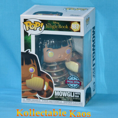 The Jungle Book - Mowgli with Kaa Pop! Vinyl Figure (RS) #987