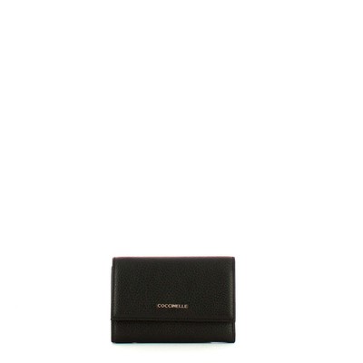 NEW Coccinelle - Metallic Soft Noir Wallet - MW511D601 - NOIR AUTHENTIC NWT