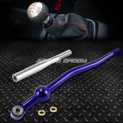 КОРОТКОХОДНЫЙ ПЕРЕКЛЮЧАТЕЛЬ ПЕРЕДАЧ С ДВОЙНЫМ ИЗГИБОМ T6061 MT BLUE + ХРОМИРОВАННЫЙ УДЛИНИТЕЛЬ НА 3,5 ДЮЙМА ДЛЯ EK EG DC