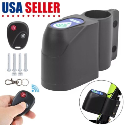 Bike Wireless Antitheft Lock Portable Bicycle Security Alarm Lock With Remote US
