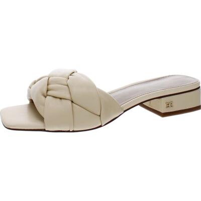 

Женские кожаные туфли без шнуровки на каблуке Sam Edelman Dawson с квадратным носком BHFO 3327, Dawson