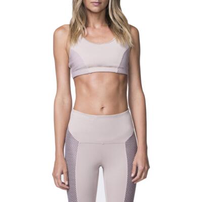 Koral Activewear Womens Force Versatility Бежевый спортивный бюстгальтер для фитнеса XS BHFO 5226