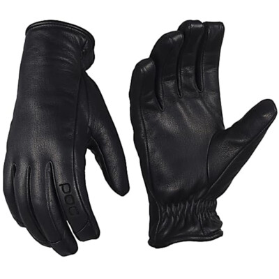 POC Sports Print  Snow Ski Leather Gloves Black Medium *WAS $90.00* CLOSEOUT