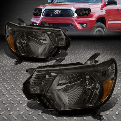 ДЛЯ 12-15 СМЕННЫХ ЛАМП TOYOTA TACOMA С ДЫМЧАТЫМ КОРПУСОМ И ЯНТАРНЫМИ УГЛОВЫМИ ФАРАМИ