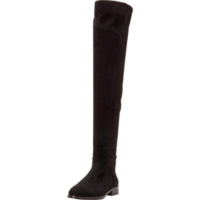 

Черные ботфорты Vince Camuto Hailie 5.5 Medium (B,M) BHFO 8678, Black microsuede