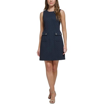 Женское темно-синее платье-футляр из текстурированной ткани Tommy Hilfiger Petites 6P BHFO 3611