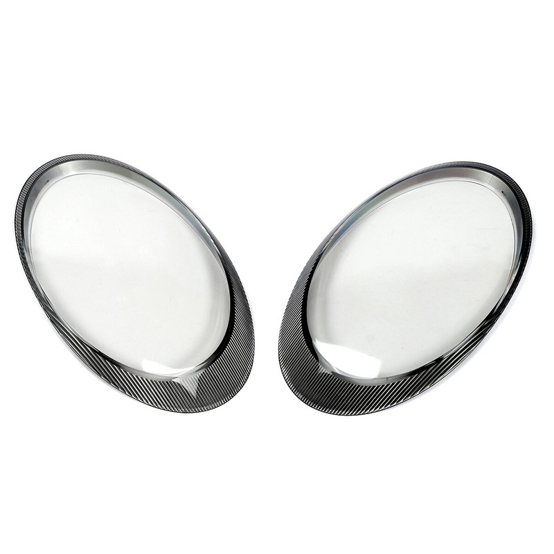 Pair For Porsche Carrera 997 911 06-2012 Car Front Headlight Lens Cover Shell US