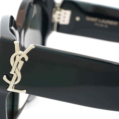 Pre-owned Saint Laurent Grey Round Ladies Sunglasses Sl M95/f 005 56 Sl M95/f 005 56 In Gray