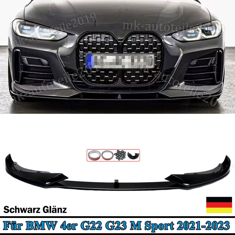 Frontspoiler Hochglanz Schwarz FÃ¼R Bmw G22 G23 M440i Ac Optik Frontansatz 2021+