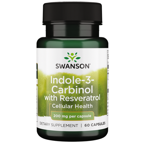 Swanson Indole-3-Carbinol with Resveratrol - добавка I3C, стимулирующая...