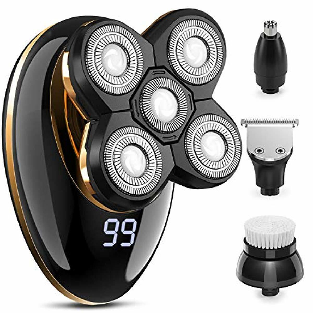 Kibiy Electric Shavers for Men Bald Head Shaver LED Mens Electric
