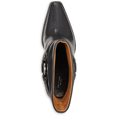 RAG & BONE RAG & BONE WOMENS RIO WESTERN LEATHER POINTED TOE ANKLE BOOTS SHOES BHFO 2233