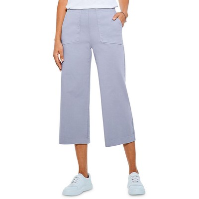 

Nic + Zoe Женские однотонные укороченные брюки All Day Широкие брюки BHFO 6578, Cloud, All Day