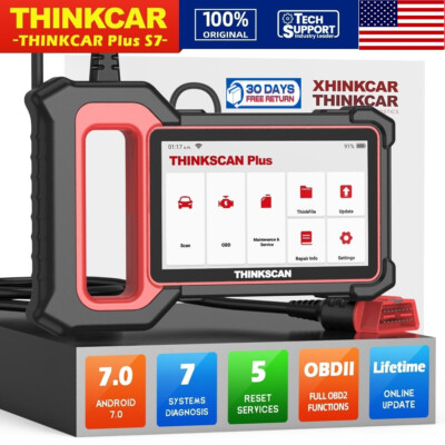 THINKCAR OBD2 Scanner Code Reader ABS SAS SRS E/CM BC/M T~M Auto Diagnostic Tool