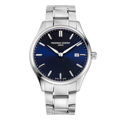 Frederique Constant Geneve Watch Classics Quartz Blue Sunray Dial FC-220NS5B6B