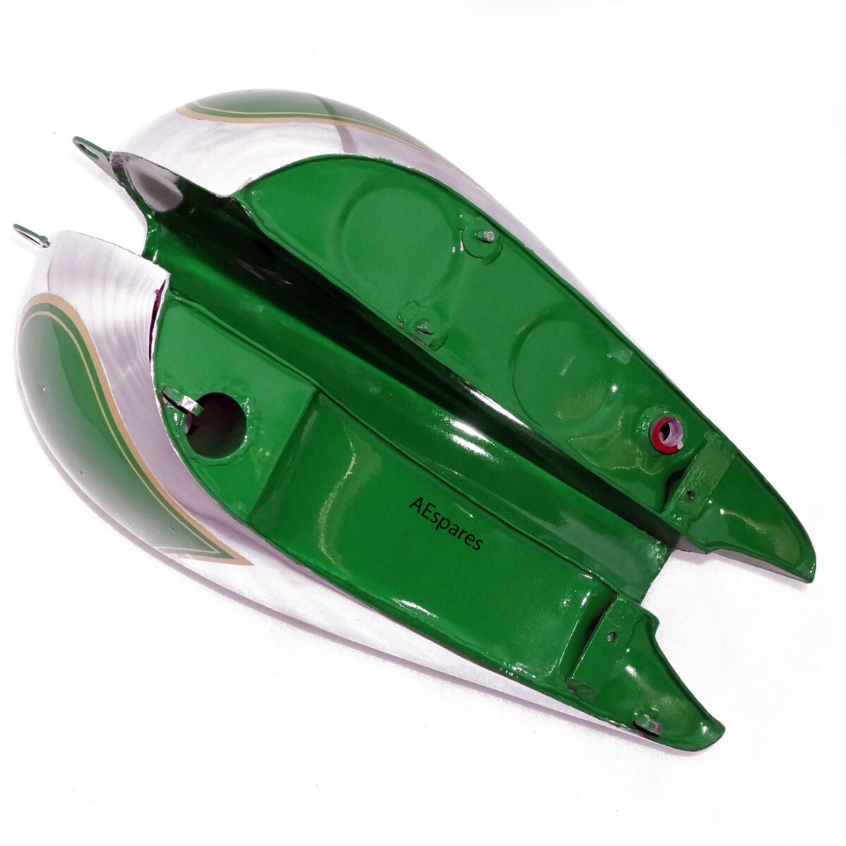 BSA C11 C10 Fuel Tank Green Paint Chrome Plated With Cap & Petcock 