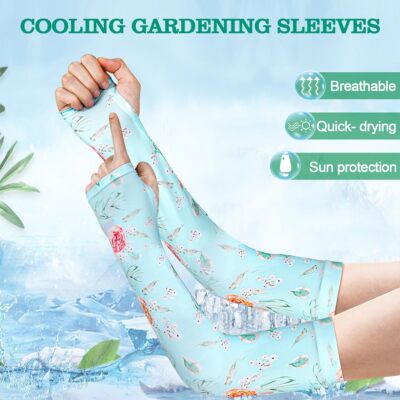 Farmers Defense Gardening Sleeves for Women 4 Pairs Sun Protection Arm