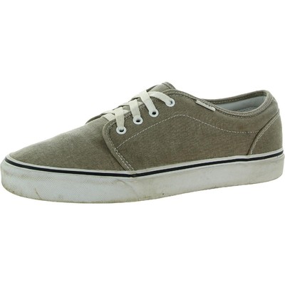 Мужские повседневные и модные кроссовки Vans Taupe Canvas 11 Medium (D) BHFO 2605