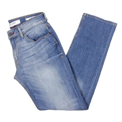 

Guess Мужские синие джинсовые узкие светлые джинсы прямого кроя  BHFO 5173, Medium blue