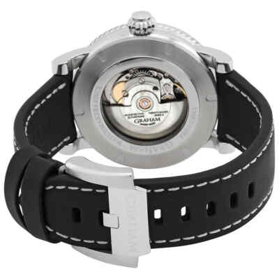 Pre-owned Graham Fortress Gmt Automatic Black Dial Men's Watch 2fobc.b03a
