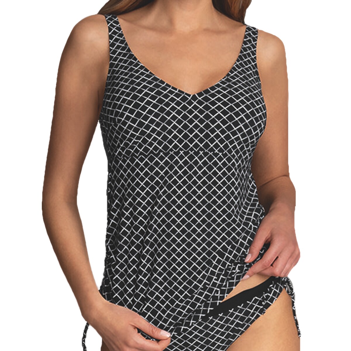 Rosa Faia - Malaika - Damen - Tankini Top - mit Bügel - mit Karo-Muster