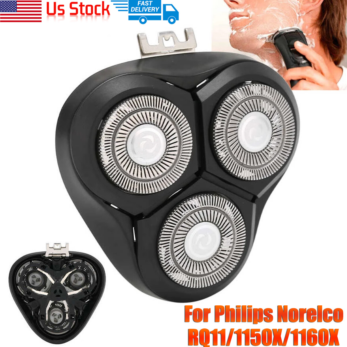 Original Shaver Razor Head Blade Cutter Replacement For Norelco RQ11 1150X 1160X