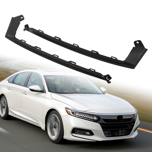 New Front Lower Bumper Trim Moulding Set For 2018-2021 Honda Accord Sedan