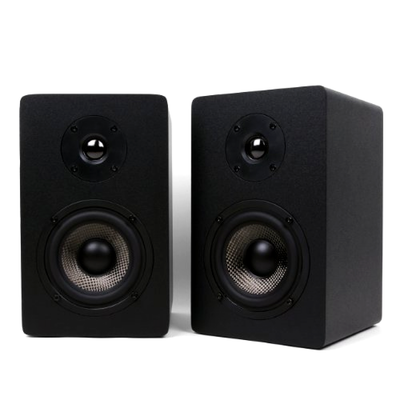 Micca Mb42x Bookshelf Speakers 4 Inch Carbon Fiber Woofer Silk