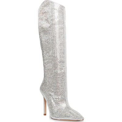 

Женские сапоги до колена Steve Madden Violetta Glass Tall 7 Medium (B,M) BHFO 1142, Rhinestone