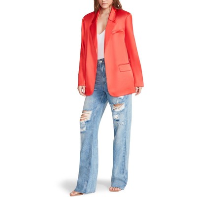 

BB Dakota by Steve Madden Smooth Talk Женский блейзер с подбитыми плечами и открытым передом