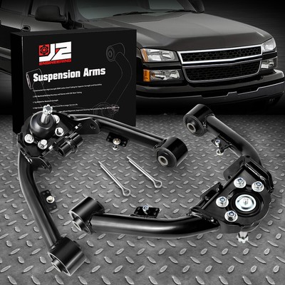 J2 ДЛЯ 99-07 SILVERADO SIERRA 1500 КОМПЛЕКТ ПЕРЕДНЕГО ВЕРХНЕГО РЫЧАГА УПРАВЛЕНИЯ НА 2-4 ПОДЪЕМА ЧЕРНЫЙ