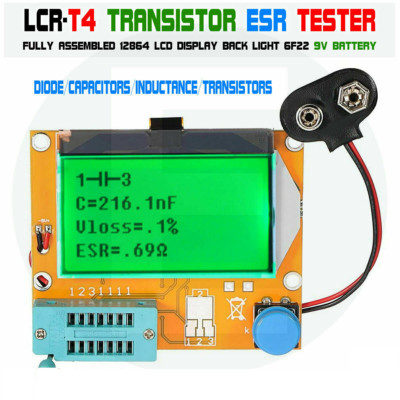 M328 LCR-T4 ESR Meter Transistor Tester Diode Triode Capacitance SCR Inductance