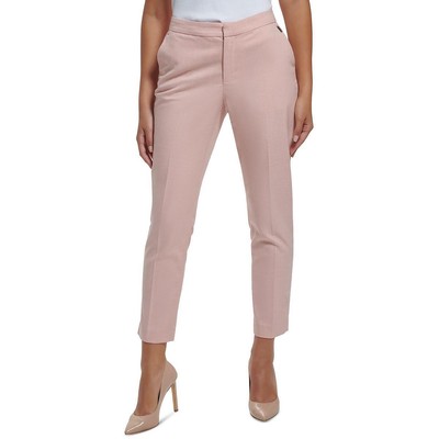 Tommy Hilfiger Womens Pink Slub Suit Separate Business Dress Pants 8 BHFO 7736