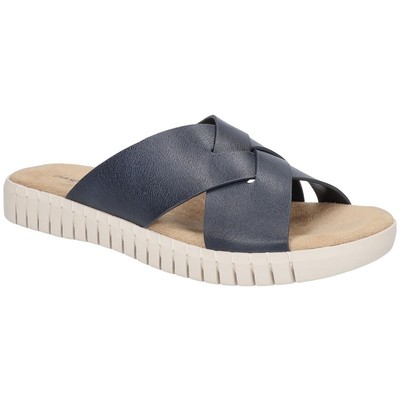 

Женские сандалии без шнуровки Easy Street Brylee из искусственной кожи BHFO 3150, Navy/gore, Brylee