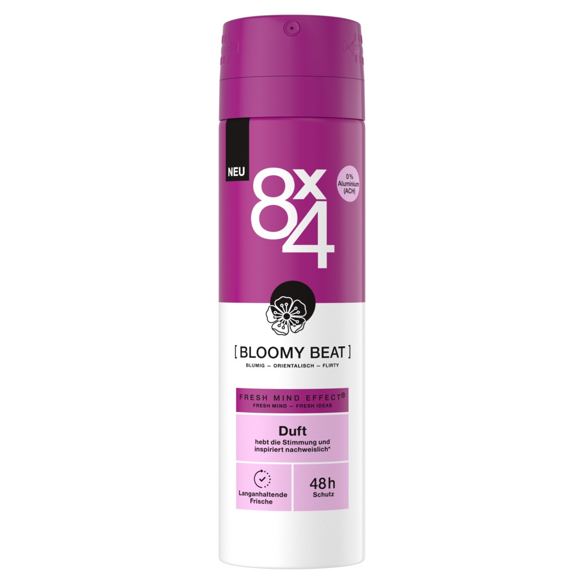 8x4 Deo Spray BLOOMY BEAT 6 x 150ml Mix aus blumig und orientalisch - Bild 2 von 3