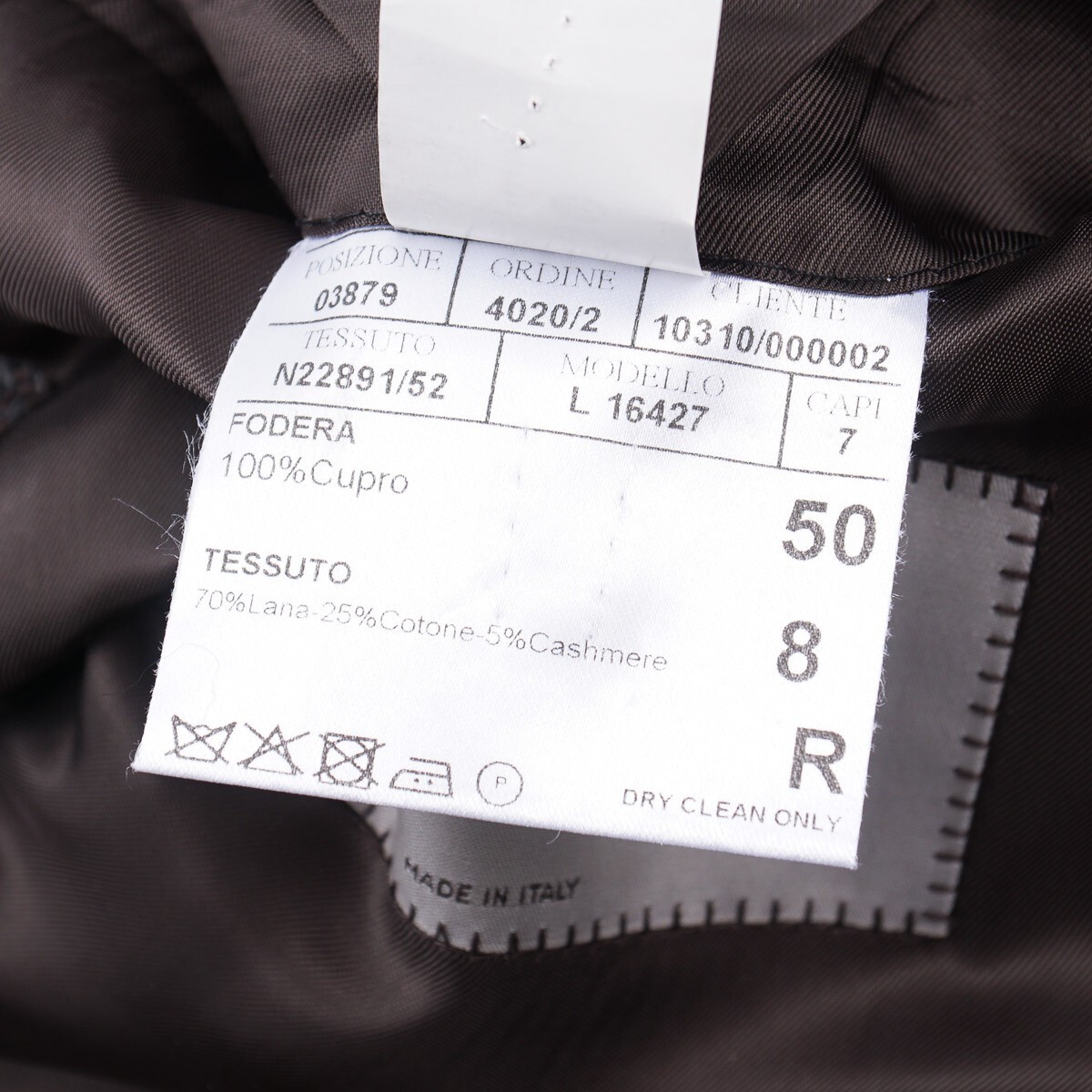 Pre-owned Canali Slim-fit Woven Herringbone Wool-cotton-cashmere Sport Coat 38r In Brown