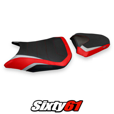 Honda CB500F 2016-2021 2022 2023 Seat Cover Tappezzeria Comfort Red Silver