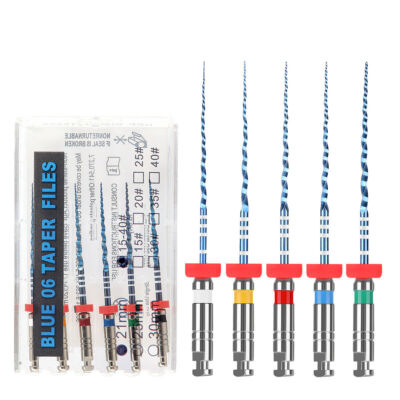 Dental Endo V Blue Engine Use Root Canal Rotary Files Endodontic NiTi 21mm/25mm