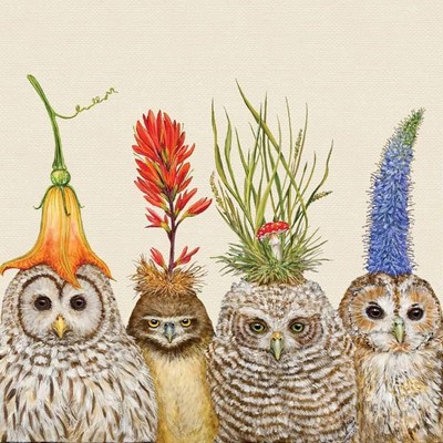 Paperproducts Design Luncheon Napkins, Vicky Sawyer Big Hat Night, 6.5'', 20 ct