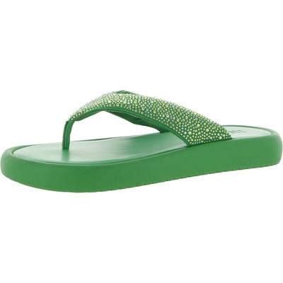 

Женские сандалии на платформе INC Essily Green Thong 9,5, средний (B,M) BHFO 5756, Green bling