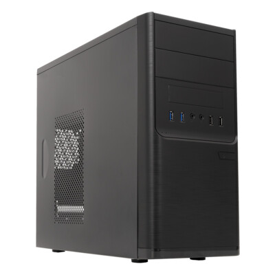UNYKA - CAJA DARK SHADOW - MATX - 500W - NEGRO -  2 x USB 3.0 + 2 x USB 2.0 