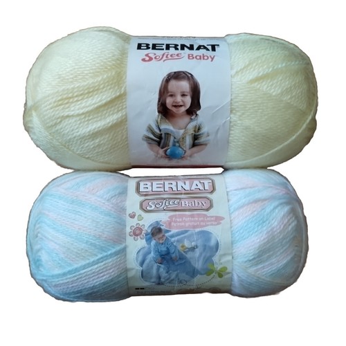 Yarn 2 Skeins Baby Baby 4.5 Oz / Lemon 5 Oz Light #3