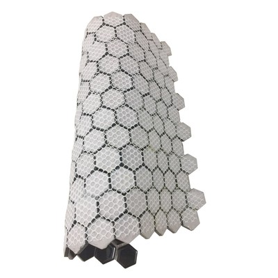 Porcelain Mosaic Hexagon Matte Black Floor and Wall Tile 19.3 SQ FT