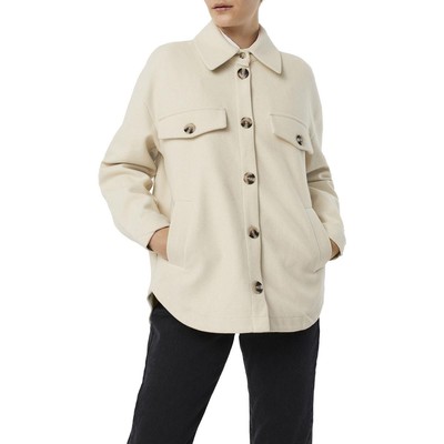

Vero Moda Neally Женская мягкая куртка-рубашка свободного кроя на пуговицах, Береза, 10242719