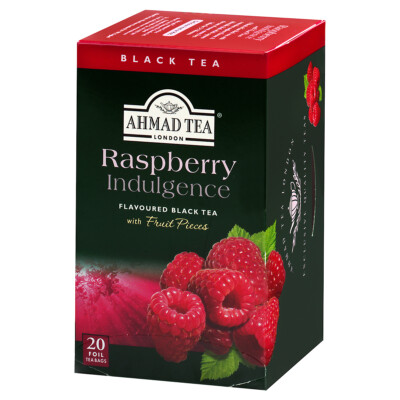 Ahmad Tea's Raspberry Indulgence Flavored Black Tea Bags - 20 count