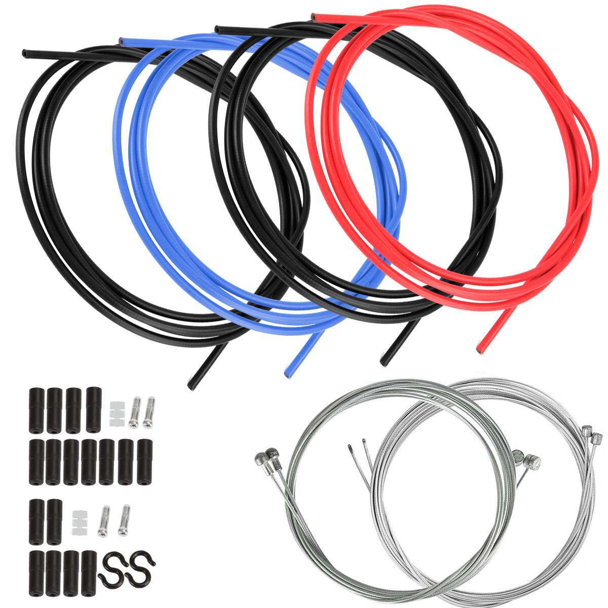Universal Bicycle Braided Derailleur Shift Brake Cable Set H