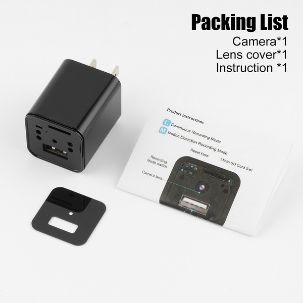 Mini Camera 1080P HD USB Charger Adapter Motion Detection DVR Home Security Cam - Image 13